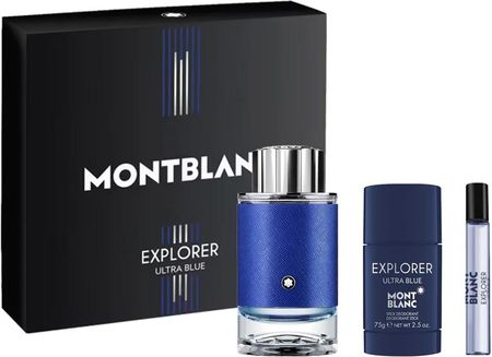 Mont Blanc Explorer Ultra Blue Deodorant W Sztyfcie 75 ml + Miniaturka 7,5 ml + Woda Perfumowana 100 ml