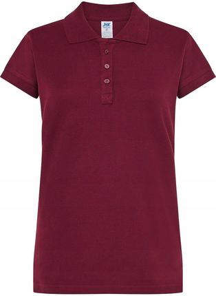 Koszulka Polo damska Jhk Bordowa burgundy L