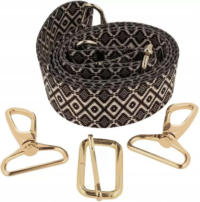 Pasek do torebki 40mm Black Romb Zepnij Nikiel - Ceny i opinie - Ceneo.pl