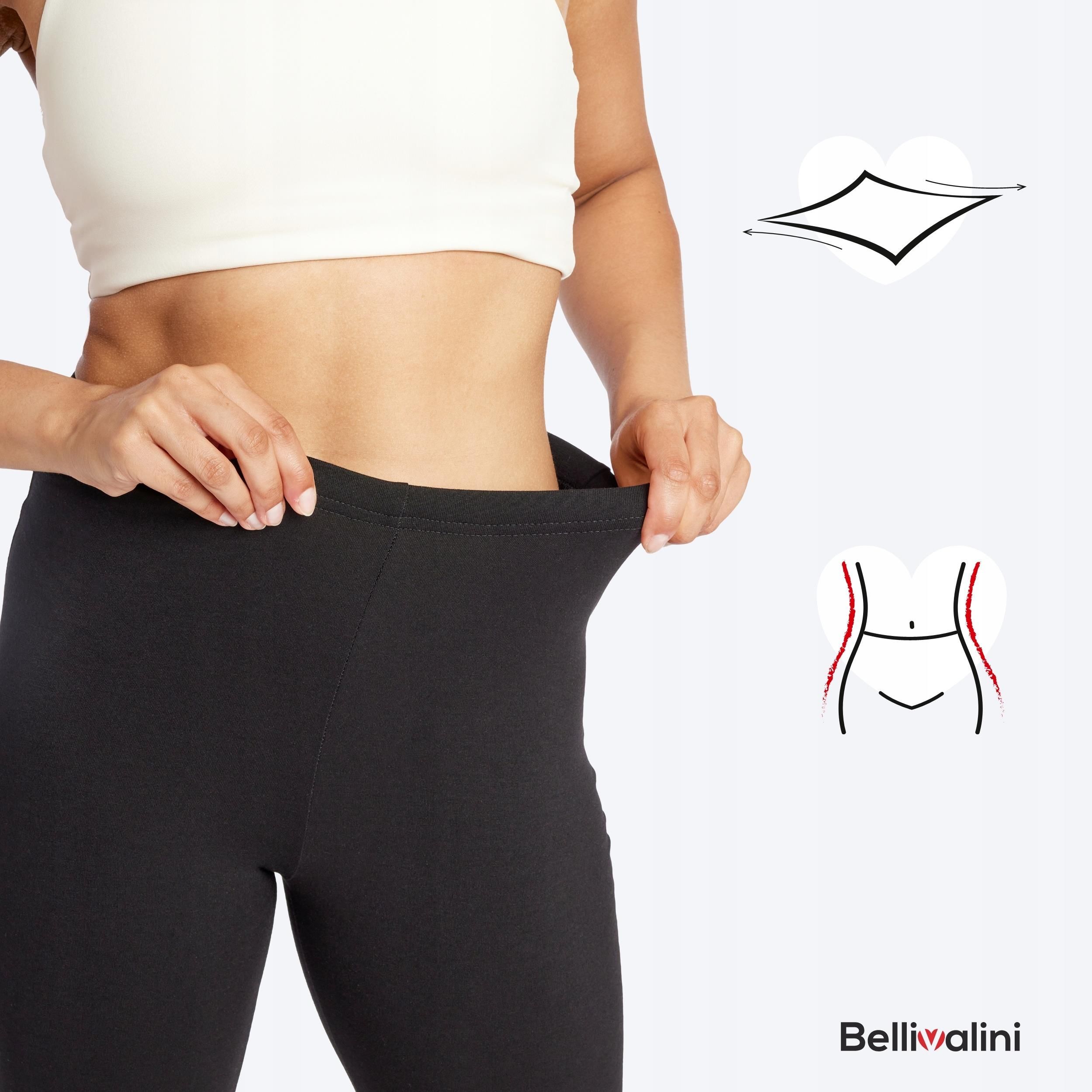 Bellivalini Slip Modellanti Vita Alta Bianco XXXXL - Guaina Contenitiva Morbida Con Pizzo, 94% Poliammide