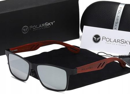Polarsky Okulary Przeciwsłoneczne Drewno Bubinga PS88265Z