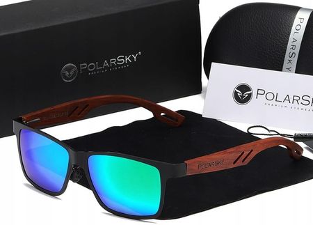 Polarsky Okulary Przeciwsłoneczne Drewno Bubinga PS88264Z