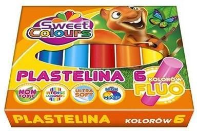 Sweet Colours Plastelina Fluo 6 Kolorów
