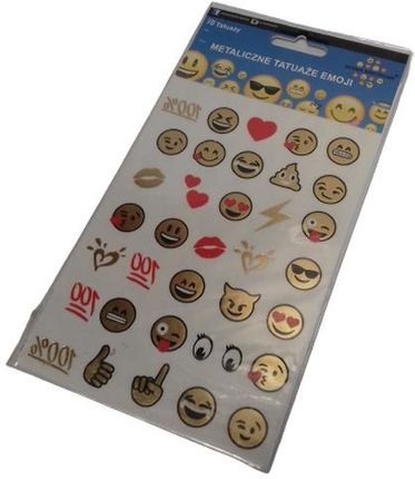 Adar Tatuaże Metaliczne Emoji