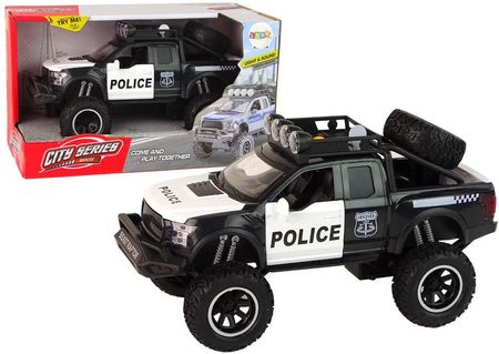 Leantoys Pojazd Terenowy Raptor Policja Otwierane Drzwi Dźwięk Światła