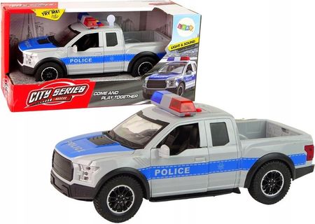 Leantoys Pojazd Terenowy Policja Niebieski Otwierane Drzwi Dźwięk Światła