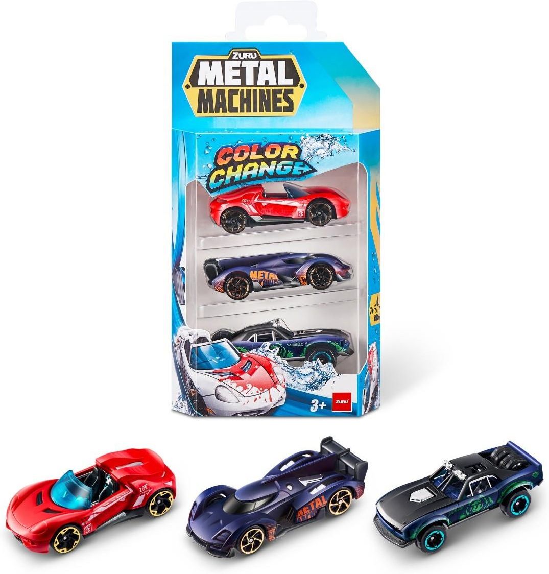 ⭐︎ruru⭐︎ Zuru Metal Machines Auto Zmieniające Kolor 3-Pak - Ceny i