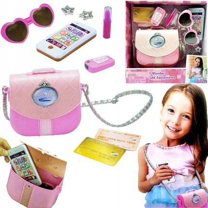 Sapphire Kids Torebka Zestaw Piękności Dla Dzieci Smartfon Telefon Okulary Klucz Zabawka