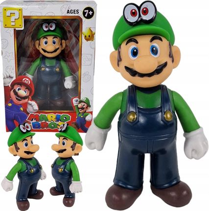 Toys Luigi Mario Figurka Kolekcjonerska Z Gry Ruchome Ręce Głowa Duża 15Cm