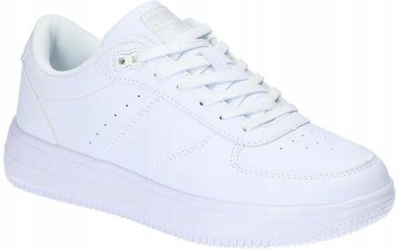 Białe sneakersy American Club na platformie HA60/23