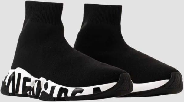 BALENCIAGA Czarne buty SPEED LT GRAFFITI SNEAKERS - Ceny i