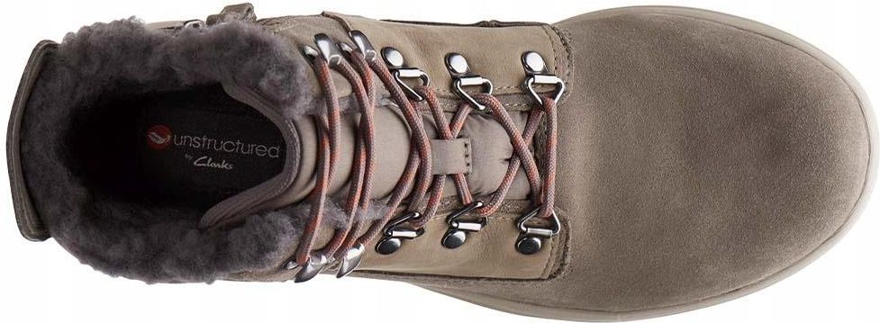 Botki damskie Clarks Un Orbit Lace be owe skorzane ocieplane 37 Ceny i opinie Ceneo.pl