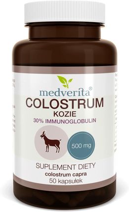 Medverita Colostrum Kozie 500Mg 30% Immunoglobulin 50Kaps