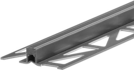 Profil dylatacyjny do terakoty PVC CEZAR 10mm 2,5m Szary Ciemny