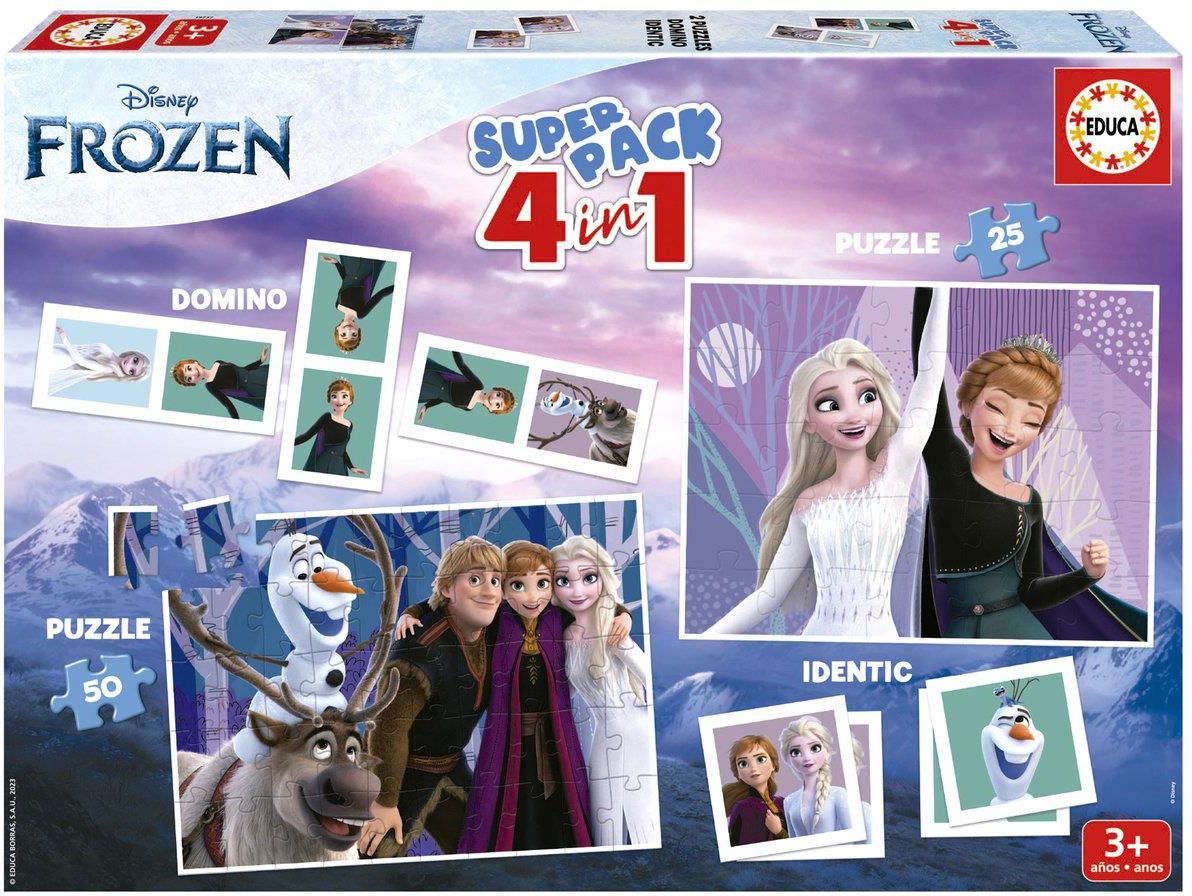 Educa Puzzle Kraina Lodu Super Zestaw 4W1 - Ceny i opinie - Ceneo.pl