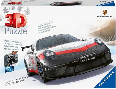 Ravensburger Puzzle 3D Pojazdy Porsche 911 Gt3 Cup 108El.
