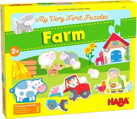 Haba Pierwsze Puzzle Farma Wieś 3W1