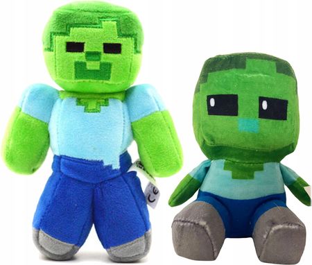 Toys Minecraft Maskotka Zestaw 2W1 Zombie Baby Dwie Maskotki Z Gry
