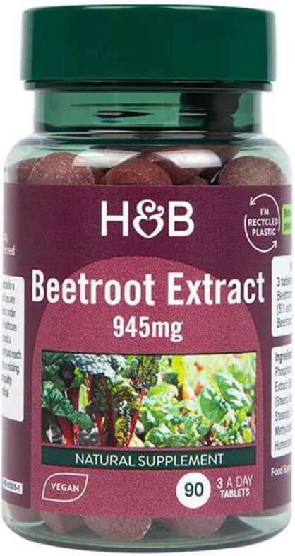 Holland&Barrett Beetroot Extract 945mg 90Tab - Opinie i ceny na Ceneo.pl