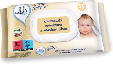 Stella Lula Baby Chusteczki Nawilżane Dla Niemowląt I Dzieci Z Masłem Shea 1Op. 50szt.
