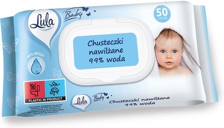 Stella Lula Baby Chusteczki Nawilżane Dla Niemowląt I Dzieci 99% Wody 1Op. 50szt.