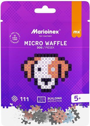 Marioinex Micro Waffle Piesek 111El. 905869 - ceny i opinie 