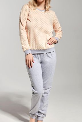 Bawełniana piżama damska Cornette 784/336 Sandra morela (XL)