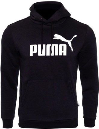 Puma Męska Bluza Dresowa Bawełniana Bluza Z Kapturem Ess Big Logo Hoodie Black 586688 01 Xl