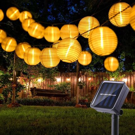 Brizlabs Lampiony Solarne Lampki 30 Led Girlanda  