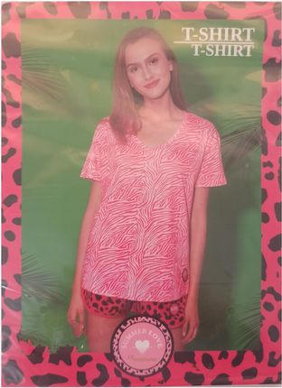 Summer Love T-Shirt Damski Różowy Rozm. S