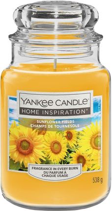 Yankee Candle Świeca Home Inspiration Sunflower Fields Duży Słoik 538g