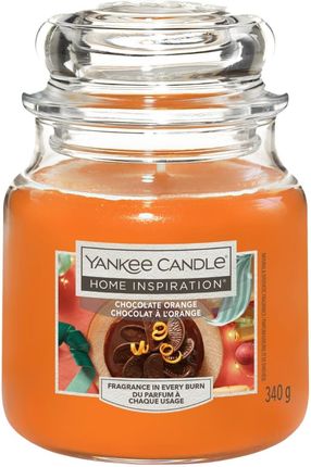 Yankee Candle Świeca Home Inspiration Chocolate Orange Średni Słoik 340g