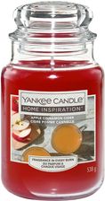 Zdjęcie Yankee Candle Świeca Home Inspiration Apple Cinnamon Cider Duży Słoik 538g - Kępice