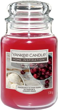 Yankee Candle Świeca Home Inspiration Cherry Vanilla Duży Słoik 538g