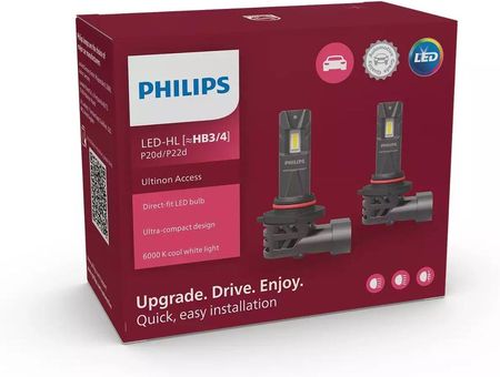 Philips Żarówka Led Hb3 / Hb4 Ultinon Access Łatwy Montaż 2Szt. 6000K Lum11005U2500C2