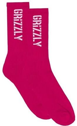 skarpetki GRIZZLY - Stamp Socks Pink (PINK) rozmiar: OS
