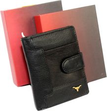 Zdjęcie Portfel Męski Skórzany ANDREAS Skóra Licowa Mały Pionowy Z Zapięciem CZARNY RFID HK 5131B ML 9,5 x 11,5 x 2,5 [cm] - Sępólno Krajeńskie