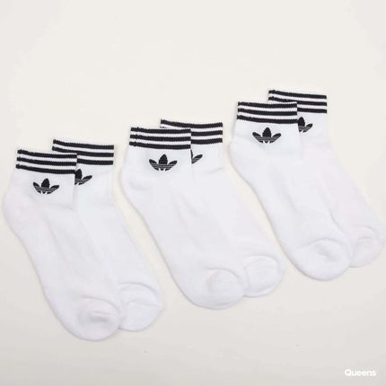 adidas Originals Trefoil Ankle Socks HC 3Pack White/ Black