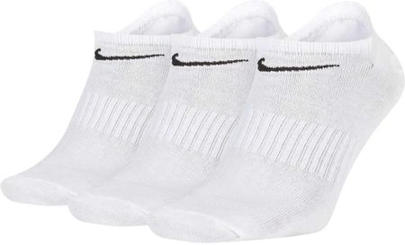 Nike Everyday Lightweight Training No-Show Socks 3-Pack White/ Black
