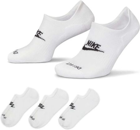 Nike Everyday Plus Cushioned Footie Socks White/ Black