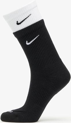 Nike Everyday Plus Cushioned Training Crew Socks Black/ White/ Black