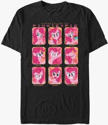 Queens Hasbro My Little Pony - Pinkie Pie Faces Unisex T-Shirt Black