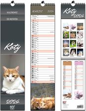 Zdjęcie Kalendarz 2024 paskowy 13 planszowy Koty - Nekla