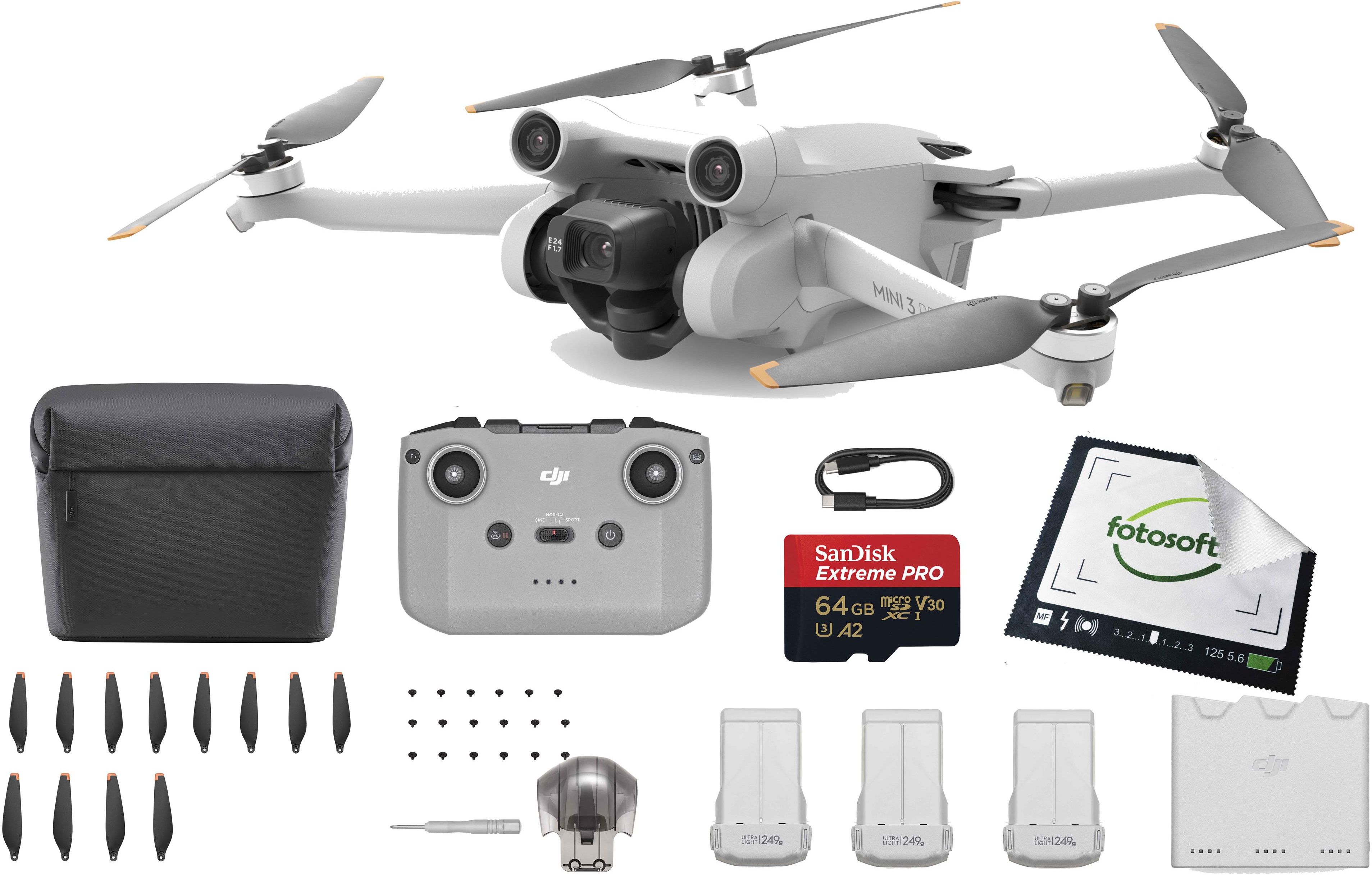 Dron DJI Mini 3 Pro (RC-N1) + FLY MORE + KARTA 64GB - Ceny i