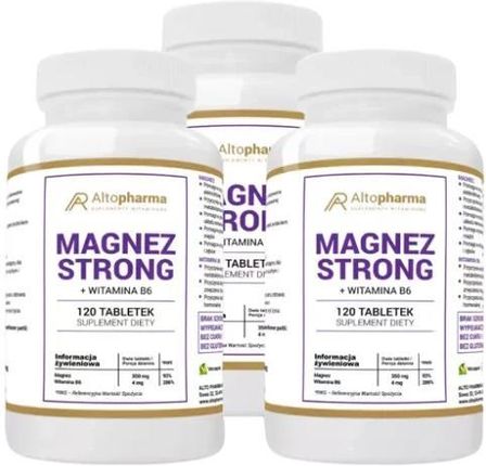 Tabletki Altopharma Zestaw 3X Magnez Strong 120 szt.