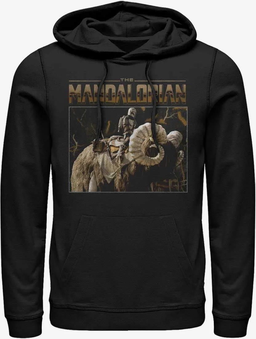 Queens Star Wars: The Mandalorian - Bantha Ride Unisex Hoodie Black ...