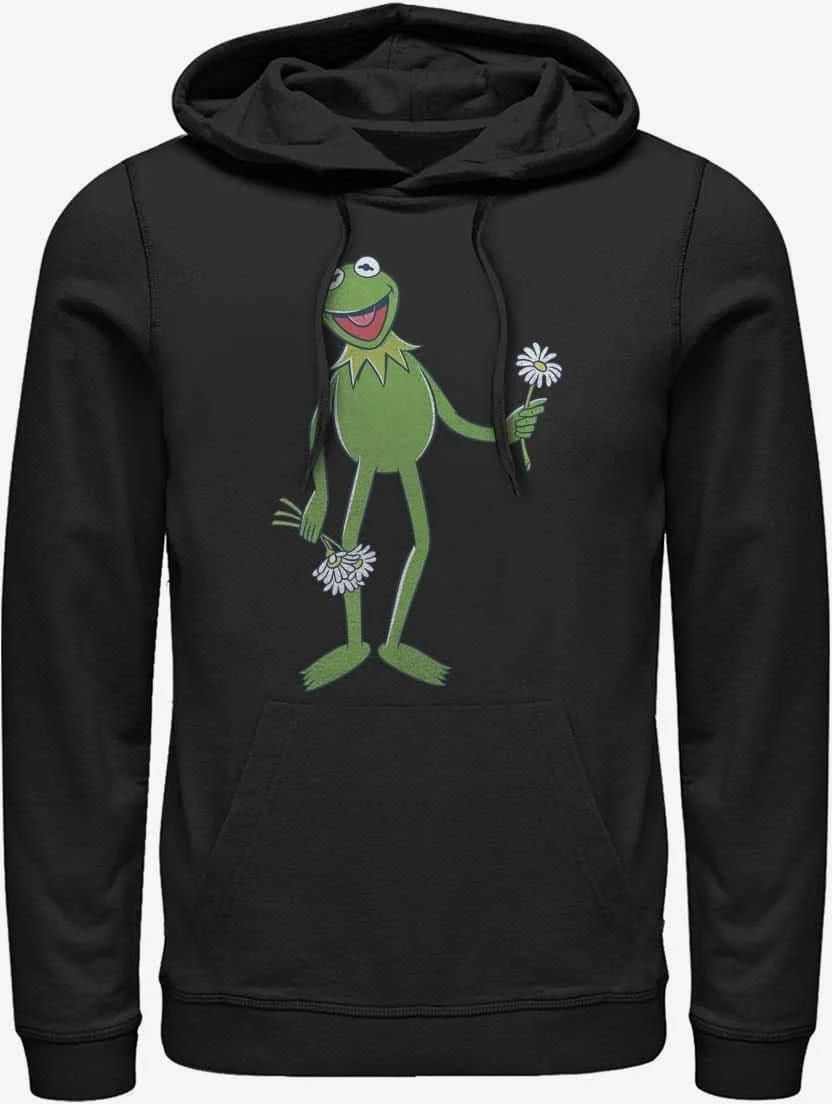 Queens Disney Classics Muppets Big Kermit Unisex Hoodie Black Ceny