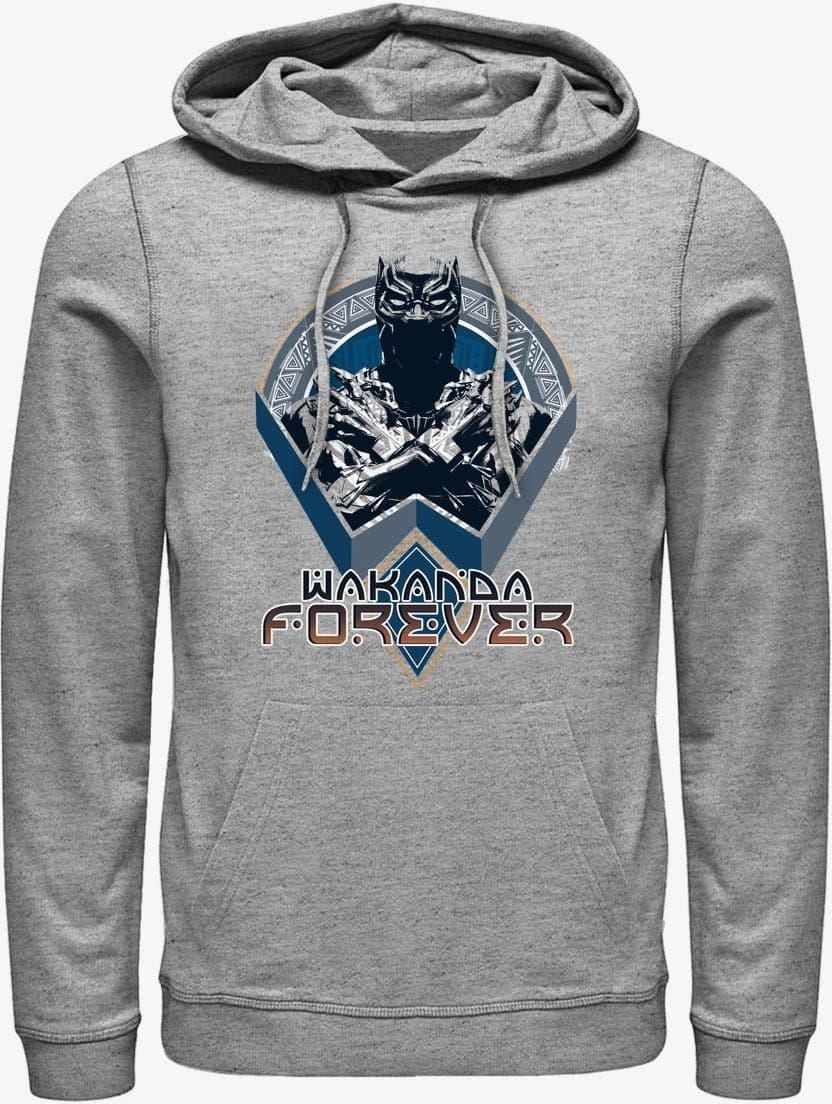 Queens Marvel Avengers Classic Wakanda Shield Unisex Hoodie Heather Grey Ceny I Opinie 7697