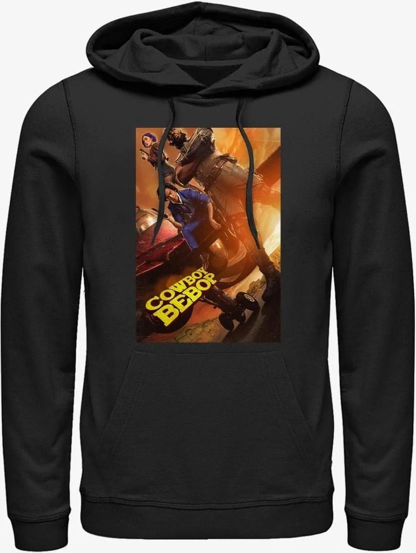 Cowboy Bebop – Camicia Donna Con Scollo A V, Grigio, Taglia S – Stampata Con I Personaggi Della Serie Anime