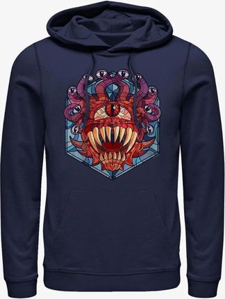 Queens Dungeons & Dragons - Eye of the Beholder Glass Unisex Hoodie Navy Blue